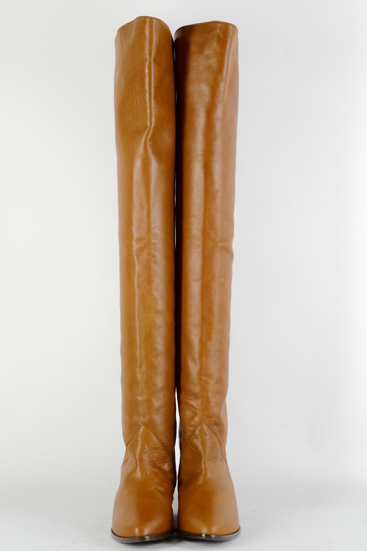 BUUTS Tommy Hilfiger Overknees Leder cognac 224068-4
