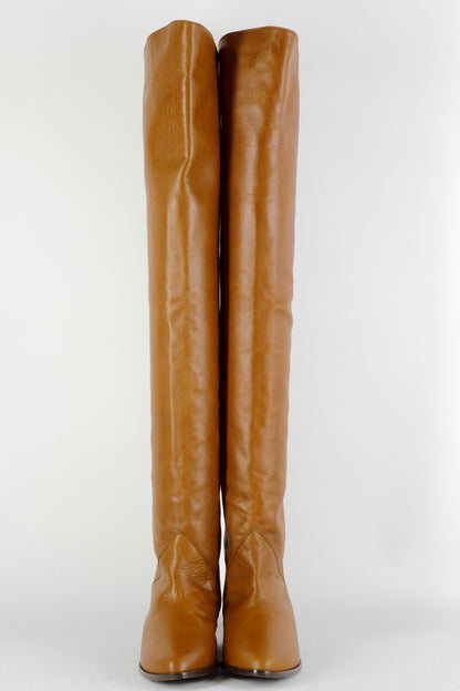 BUUTS Tommy Hilfiger Overknees Leder cognac 224068-4