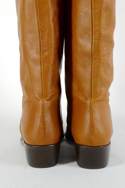 BUUTS Tommy Hilfiger Overknees Leder cognac 224068-6
