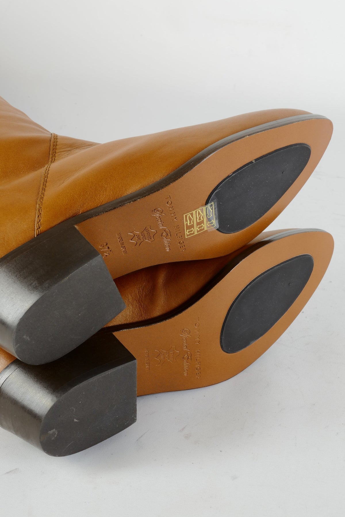 BUUTS Tommy Hilfiger Overknees Leder cognac 224068-8