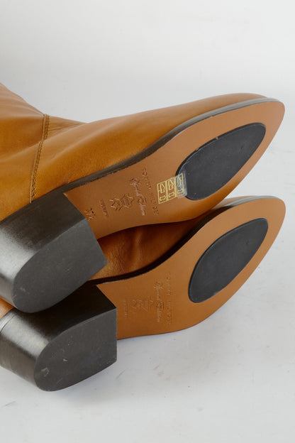 BUUTS Tommy Hilfiger Overknees Leder cognac 224068-8