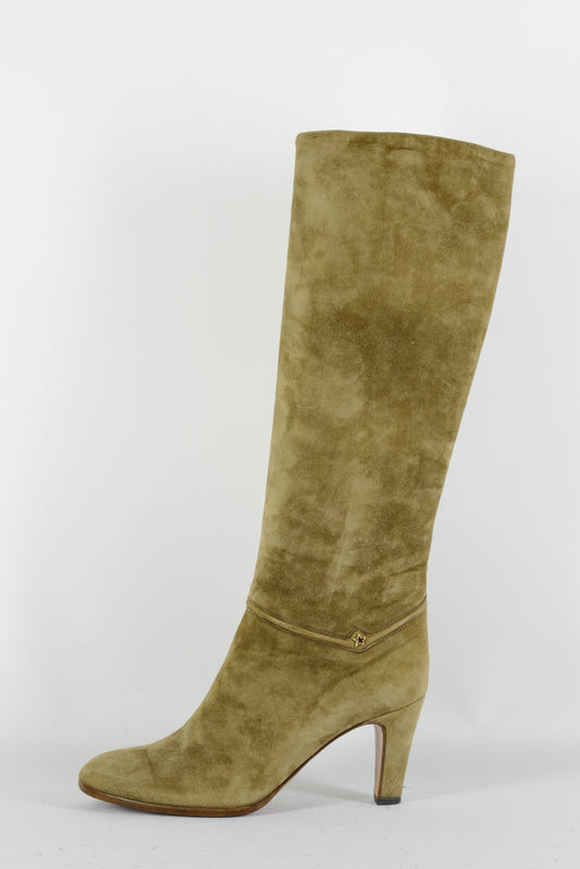 BUUTS Bargif Vintage-Stiefel Wildleder schlamm 224070-1