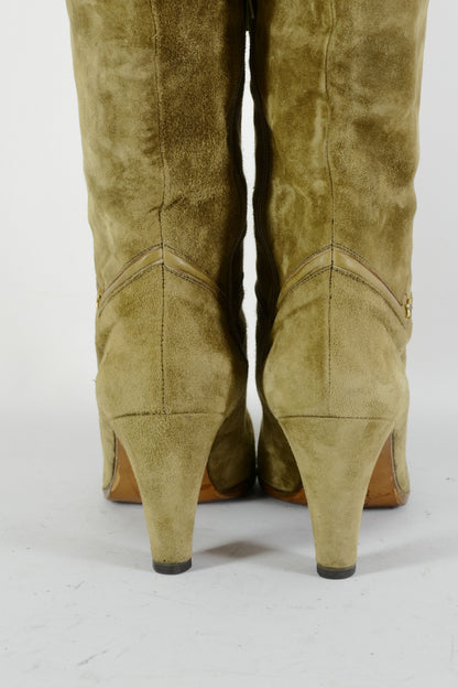 BUUTS Bargif Vintage-Stiefel Wildleder schlamm 224070-6