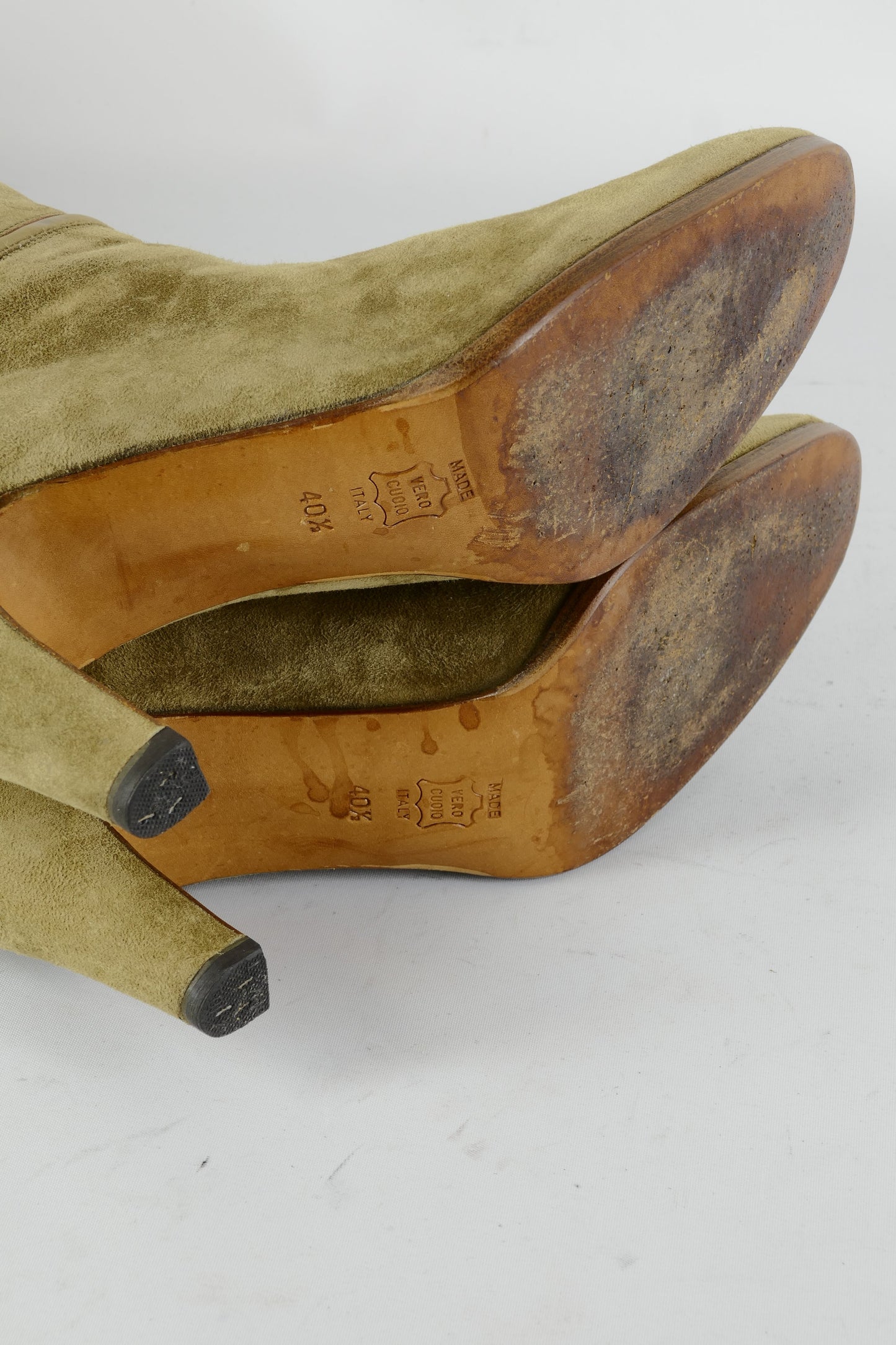 BUUTS Bargif Vintage-Stiefel Wildleder schlamm 224070-8