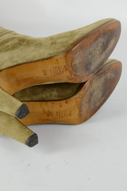BUUTS Bargif Vintage-Stiefel Wildleder schlamm 224070-8
