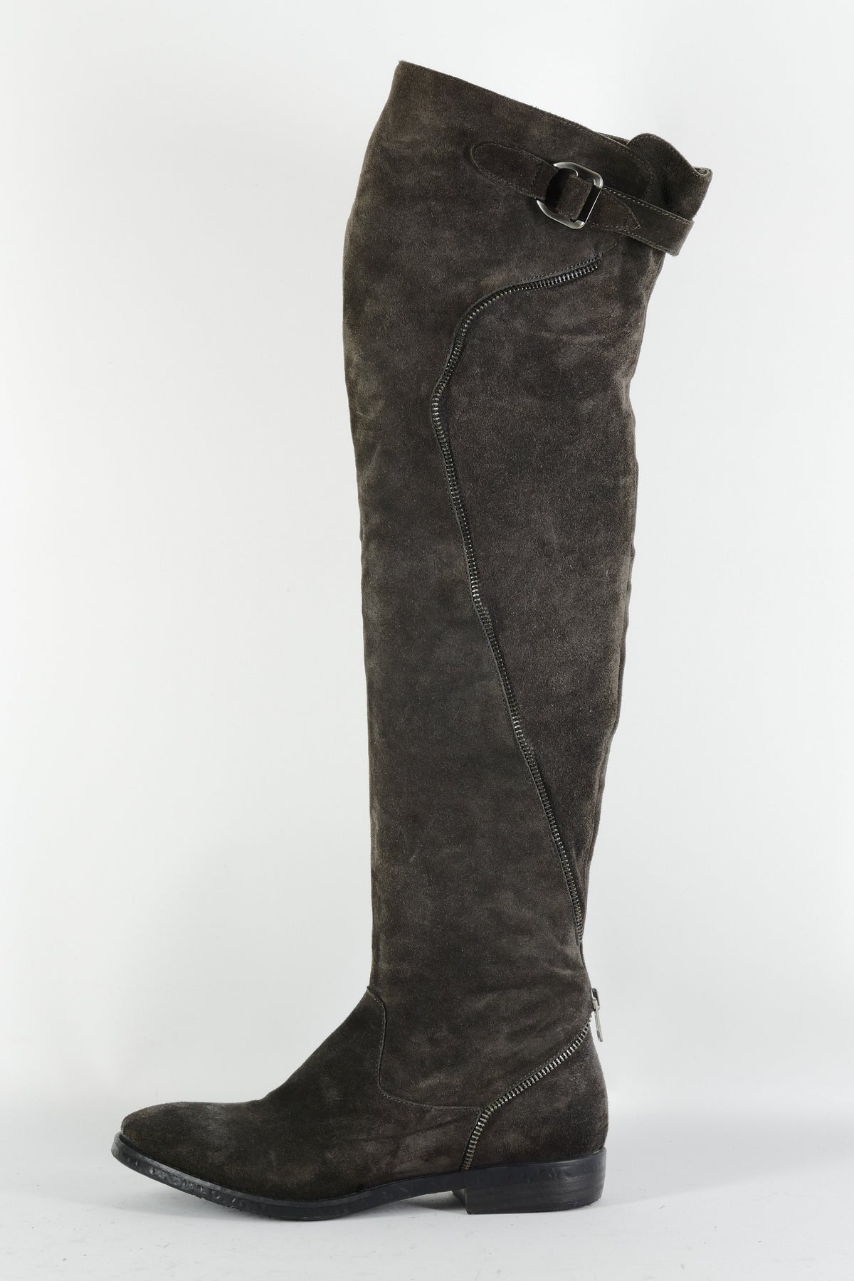 BUUTS FruIT Overknees Wildleder anthrazit 224071-1