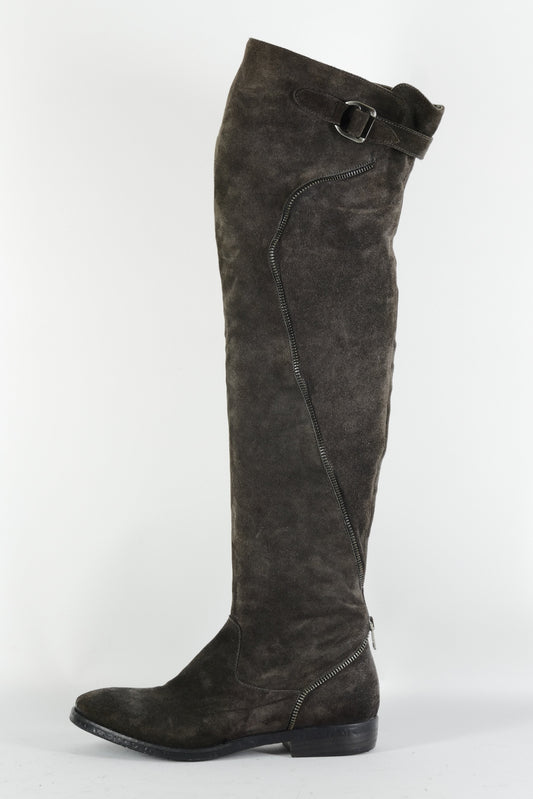 BUUTS FruIT Overknees Wildleder anthrazit 224071-1