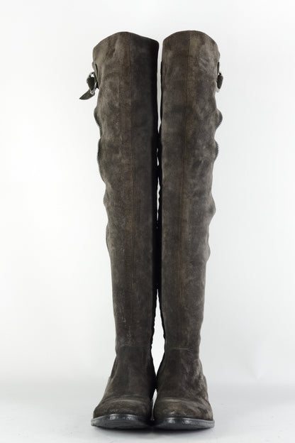 BUUTS FruIT Overknees Wildleder anthrazit 224071-4
