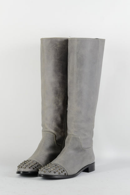 BUUTS Patrizia Pepe Stiefel Wildleder grau 224076-2