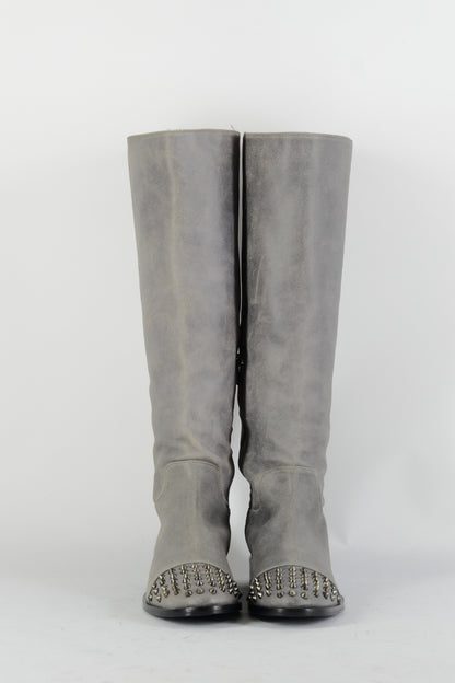 BUUTS Patrizia Pepe Stiefel Wildleder grau 224076-4