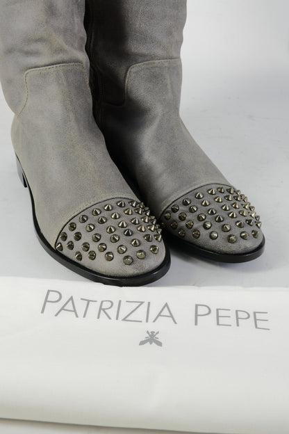 BUUTS Patrizia Pepe Stiefel Wildleder grau 224076-9