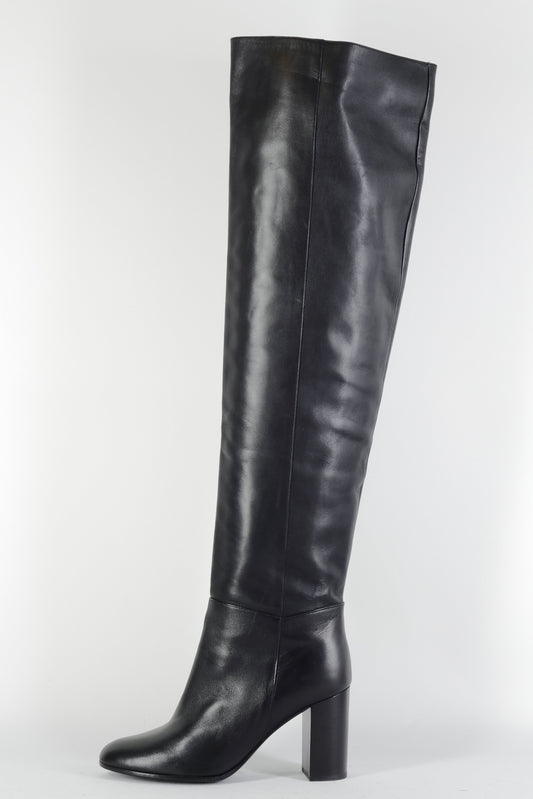 BUUTS Maje Overknees Leder schwarz 224077-1