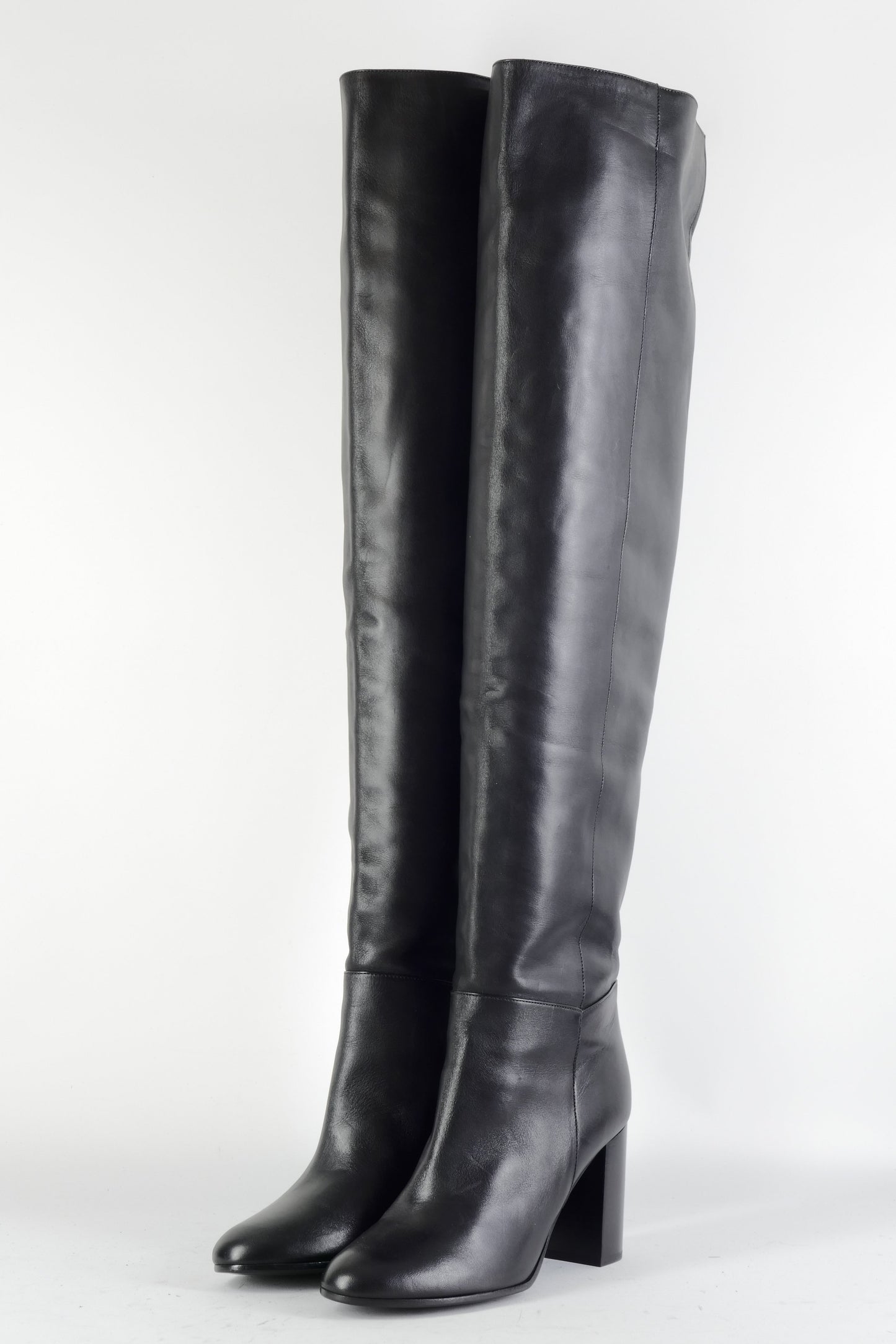 BUUTS Maje Overknees Leder schwarz 224077-2
