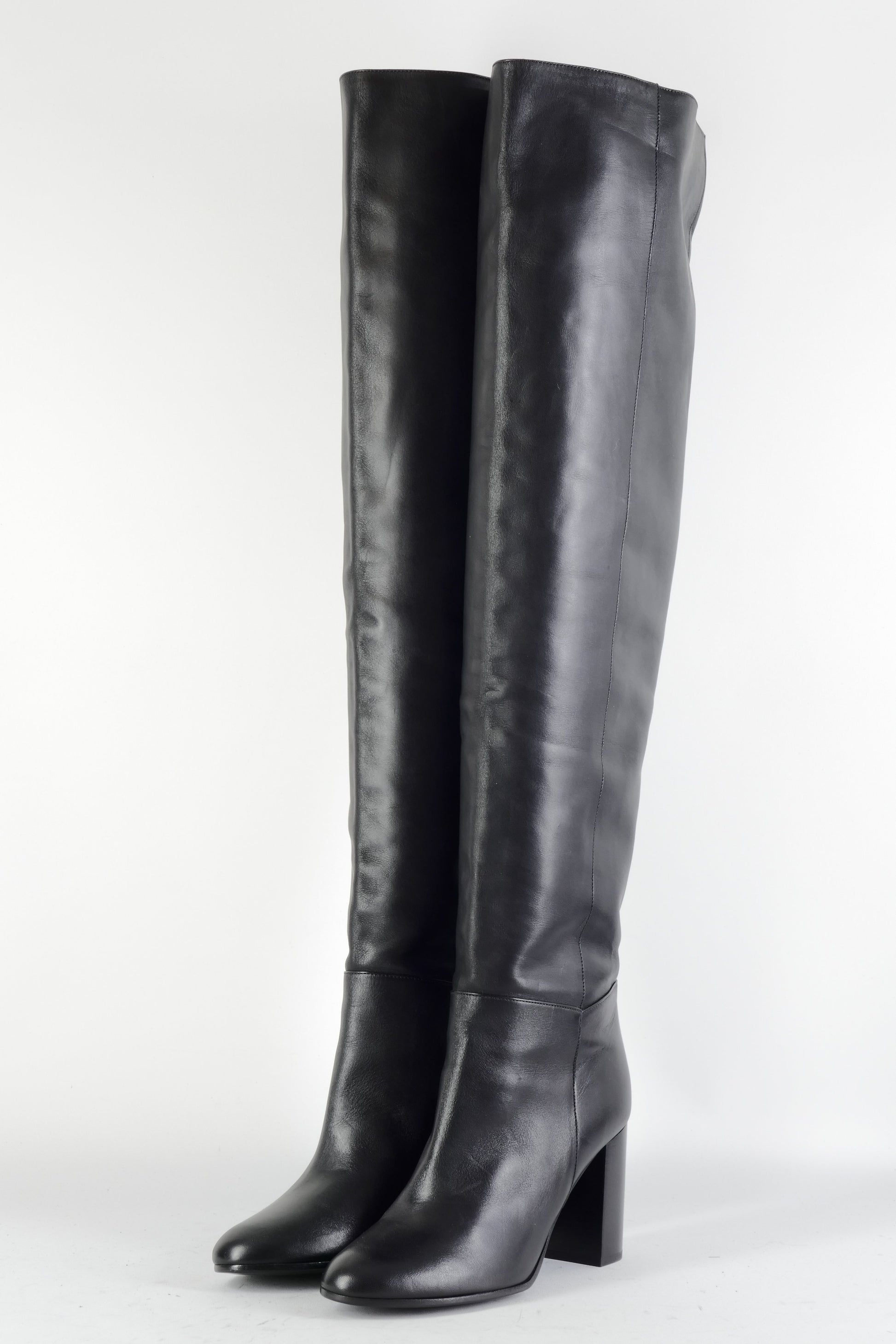 BUUTS Maje Overknees Leder schwarz 224077-2