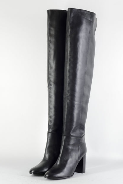 BUUTS Maje Overknees Leder schwarz 224077-2