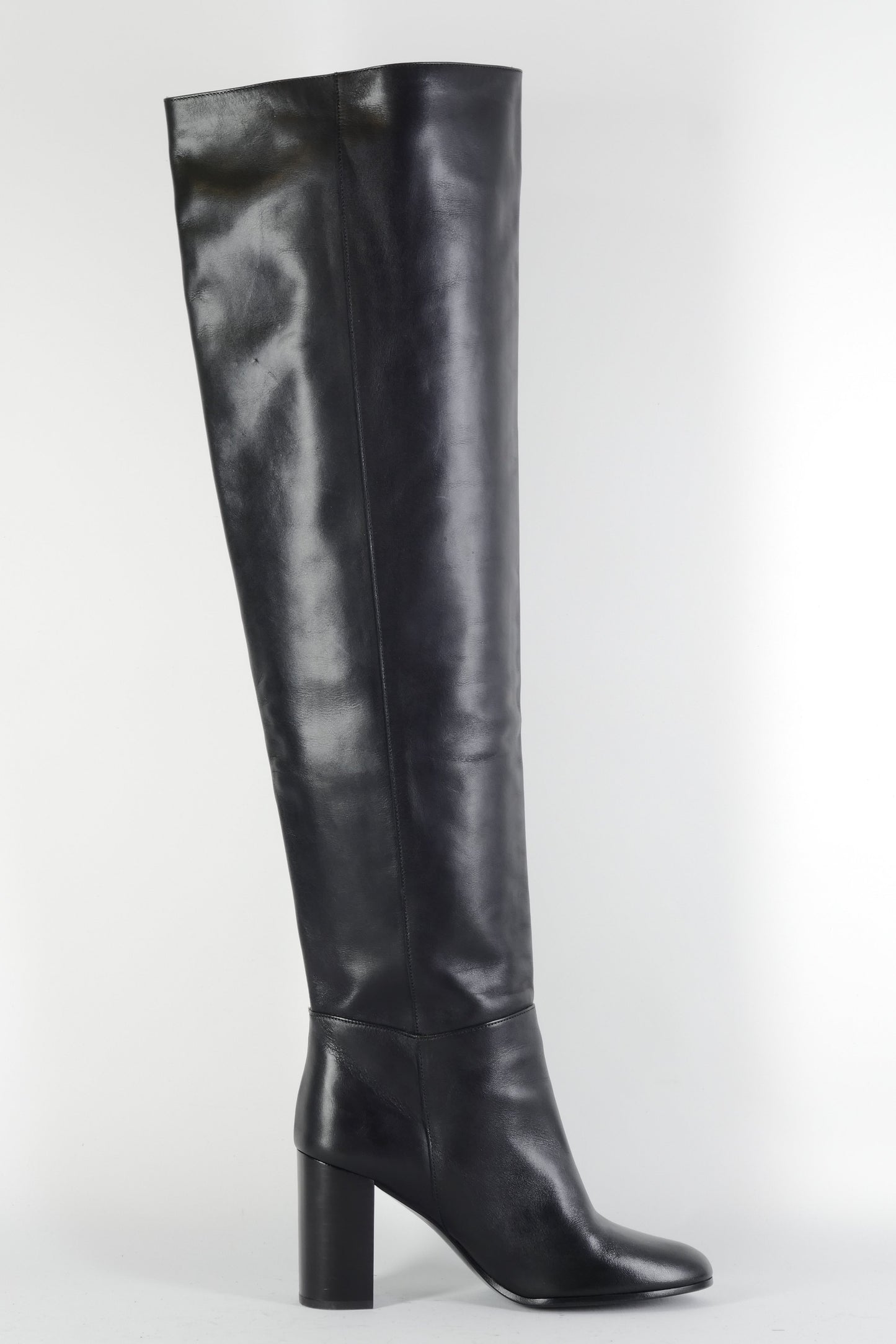 BUUTS Maje Overknees Leder schwarz 224077-3
