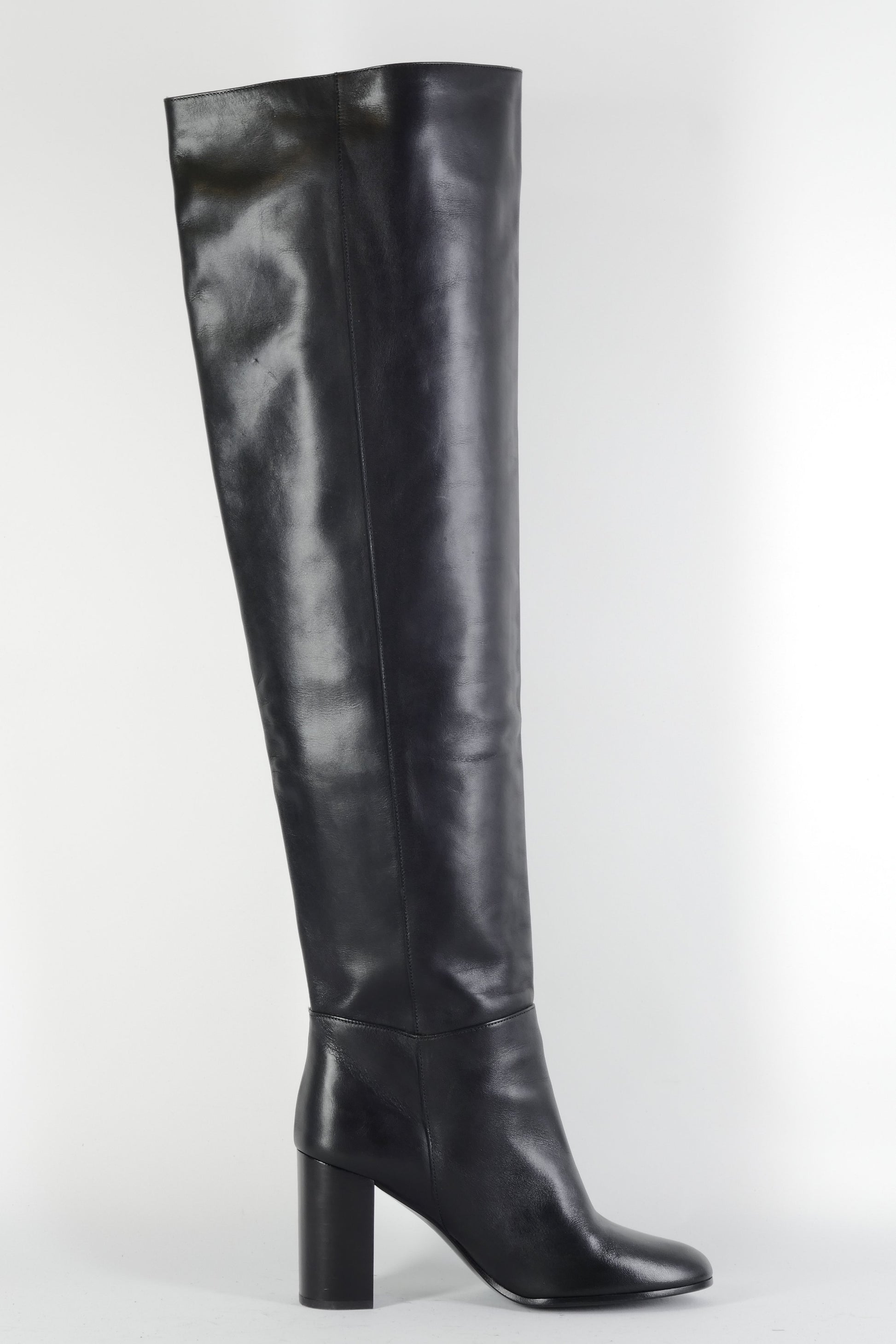 BUUTS Maje Overknees Leder schwarz 224077-3