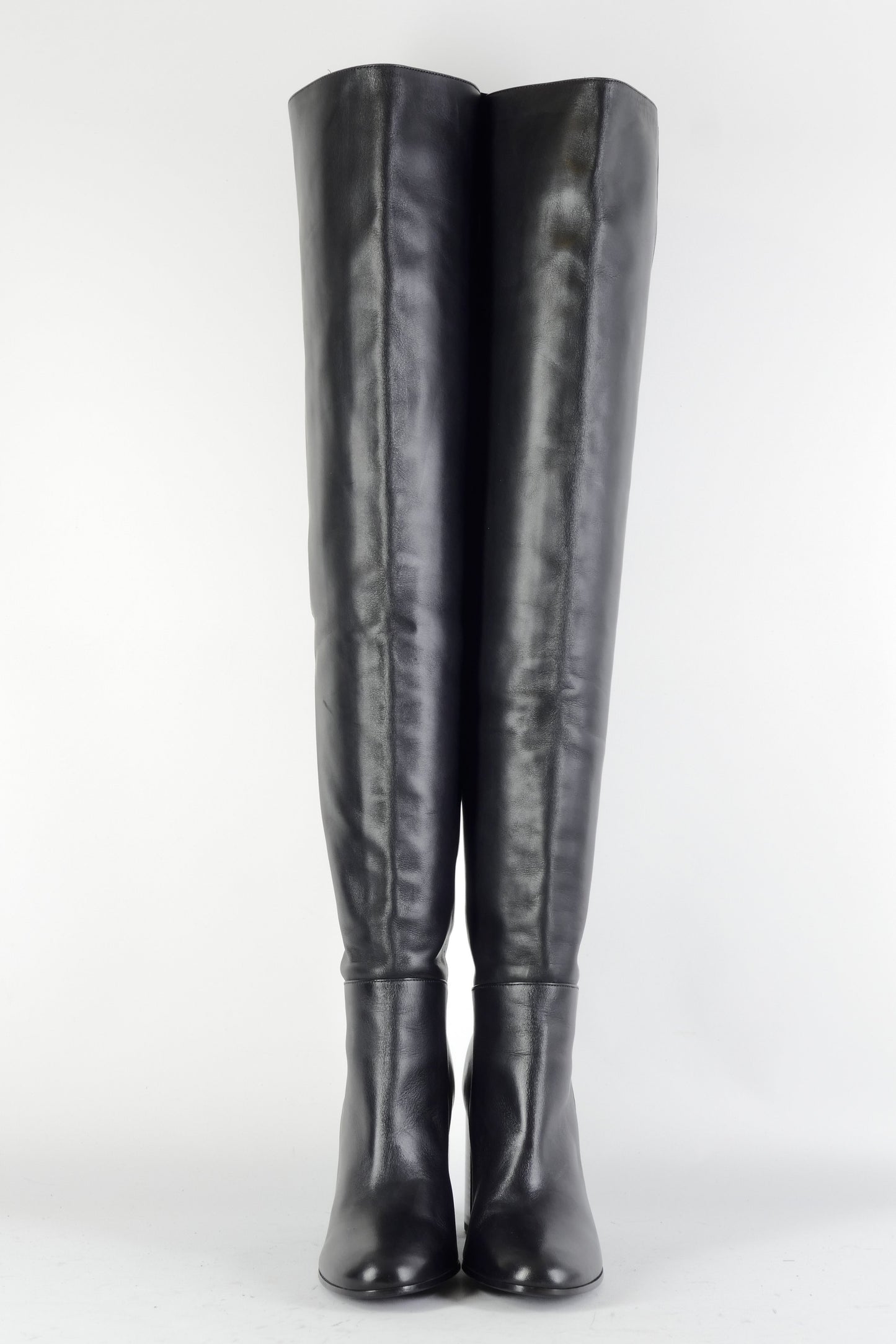 BUUTS Maje Overknees Leder schwarz 224077-4