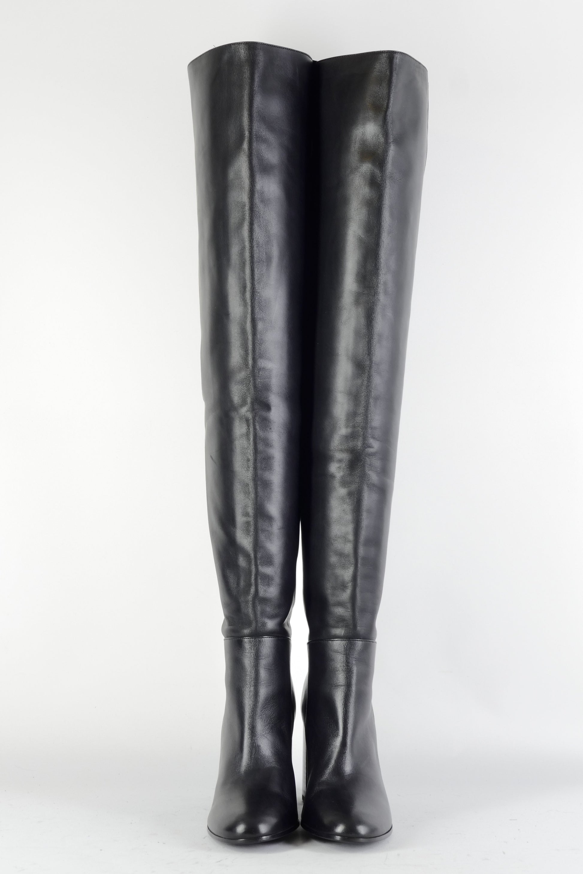 BUUTS Maje Overknees Leder schwarz 224077-4