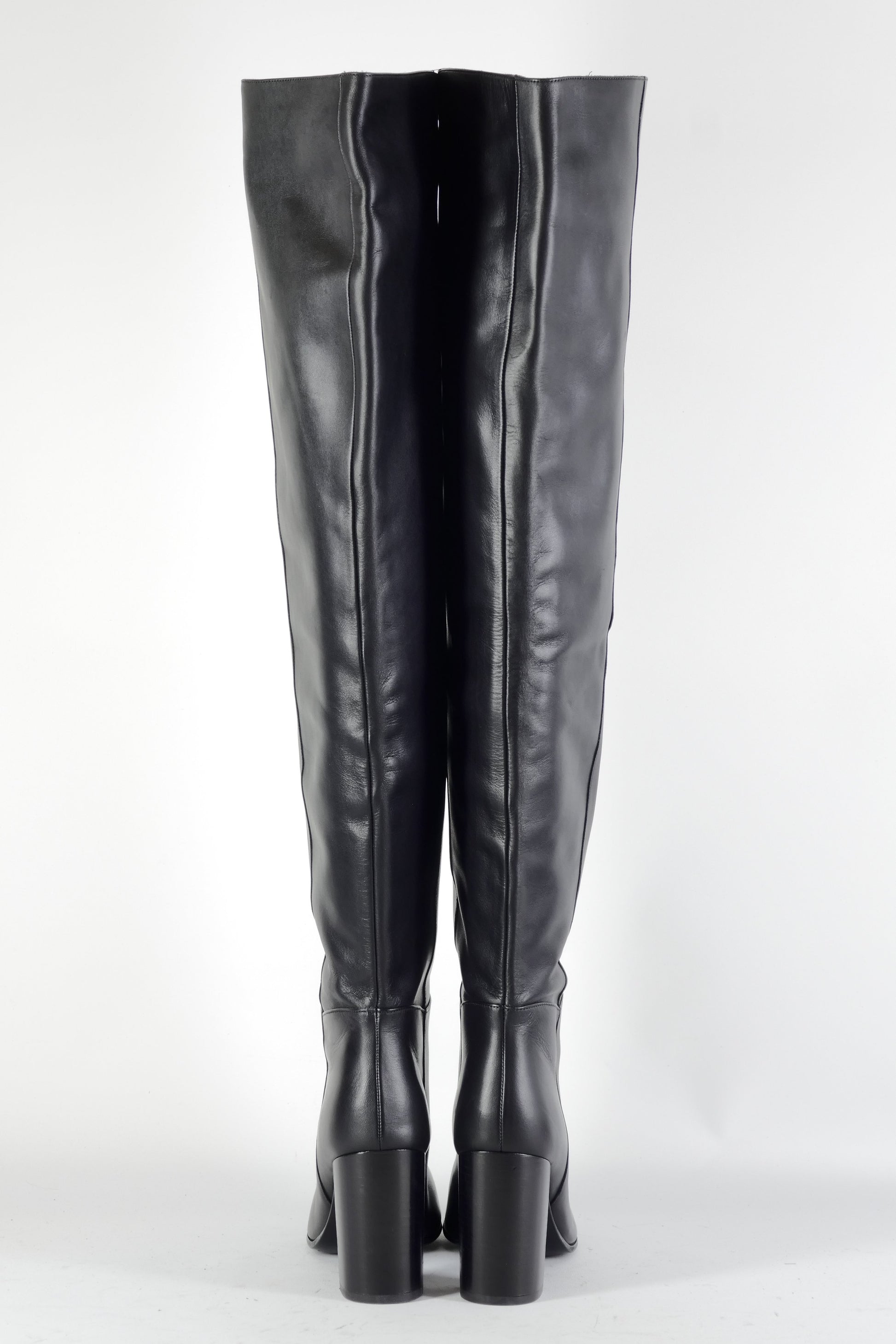 BUUTS Maje Overknees Leder schwarz 224077-5