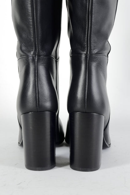 BUUTS Maje Overknees Leder schwarz 224077-6
