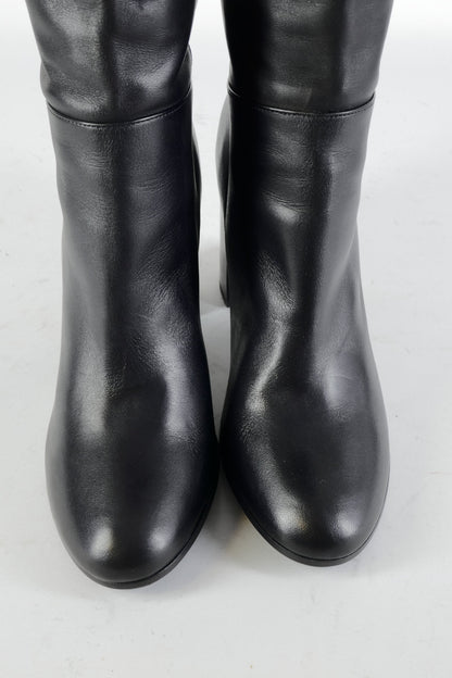 BUUTS Maje Overknees Leder schwarz 224077-7
