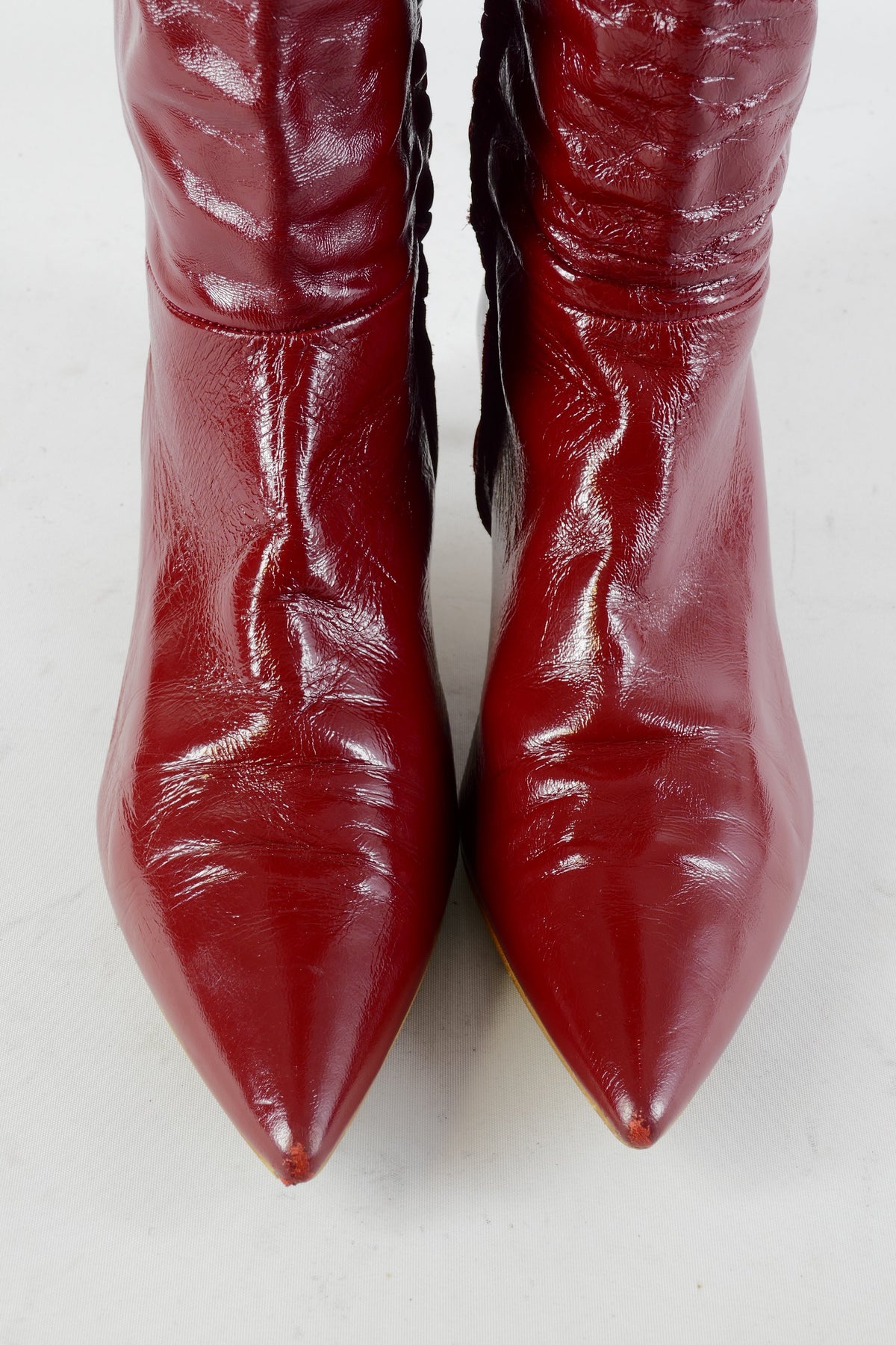BUUTS Zara Overknees Leder bordeaux 224080-7