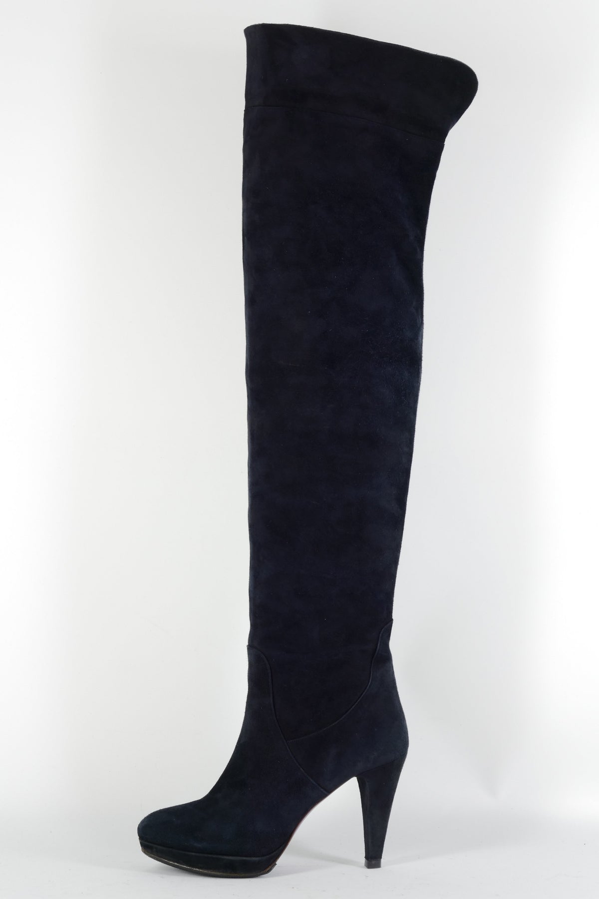 BUUTS L'Amour by Albano Overknees Wildleder schwarz 224082-1