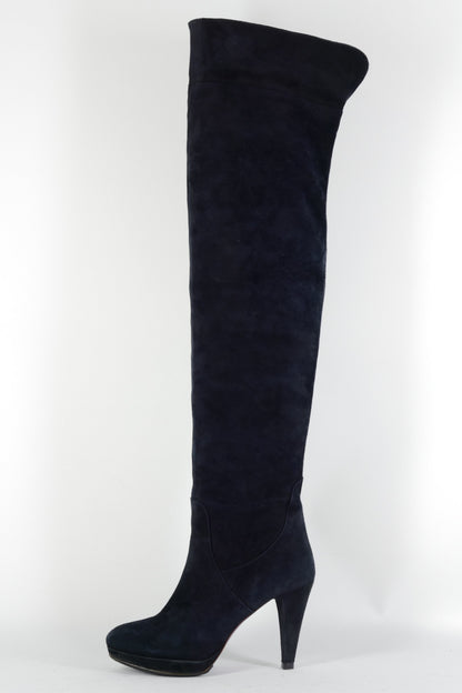 BUUTS L'Amour by Albano Overknees Wildleder schwarz 224082-1