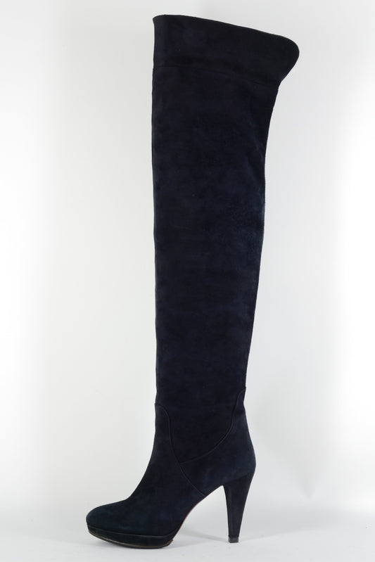 BUUTS L'Amour by Albano Overknees Wildleder schwarz 224082-1