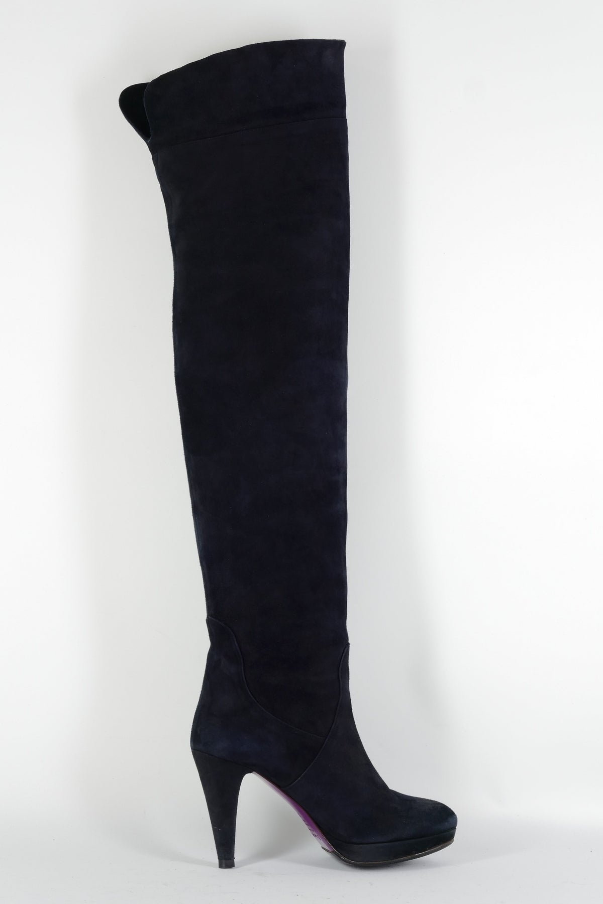 BUUTS L'Amour by Albano Overknees Wildleder schwarz 224082-3