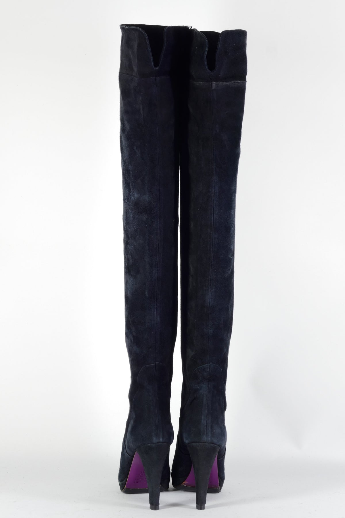 BUUTS L'Amour by Albano Overknees Wildleder schwarz 224082-5