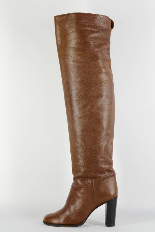 BUUTS Cosmoparis Overknees Leder mittelbraun 224083-1