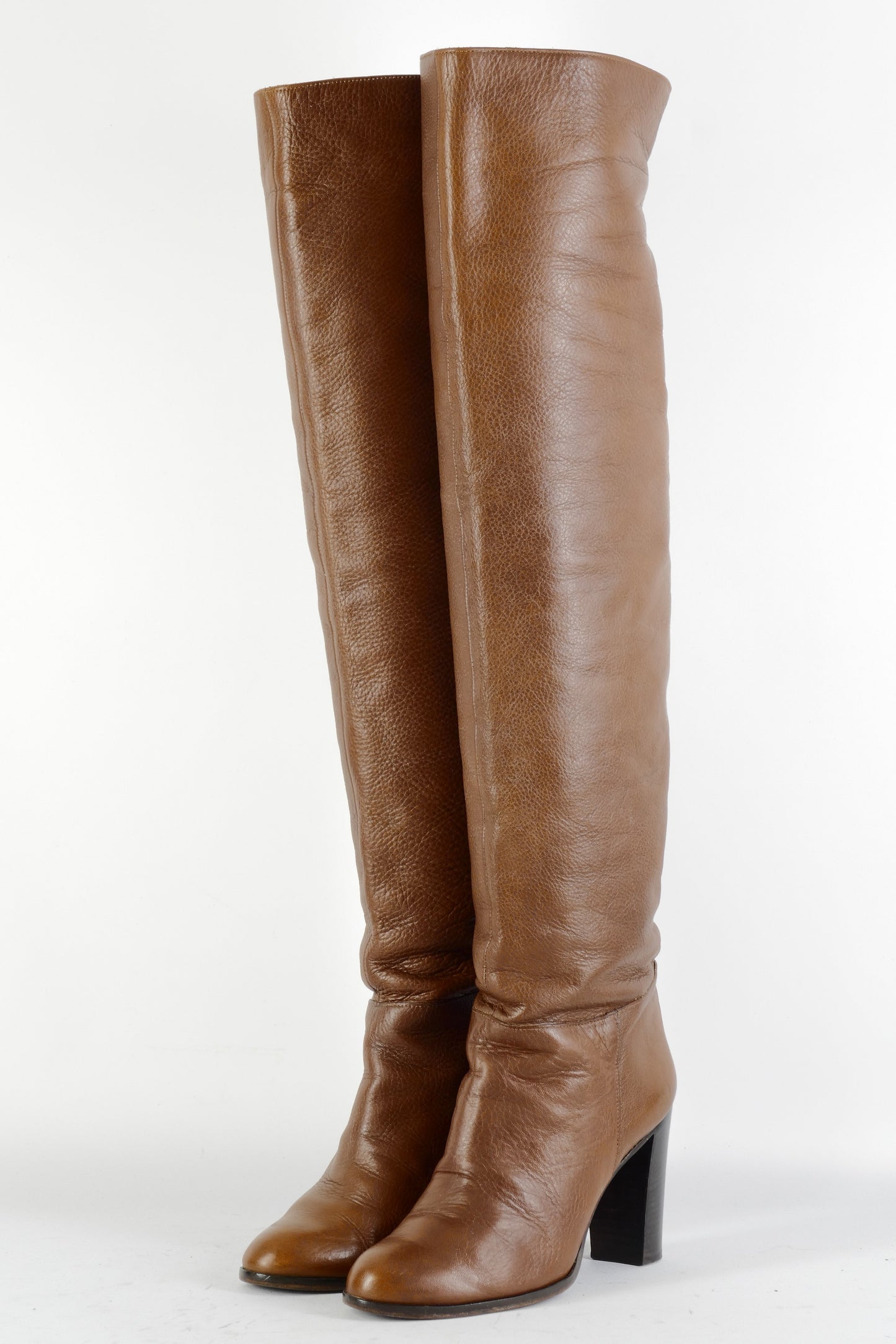 BUUTS Cosmoparis Overknees Leder mittelbraun 224083-2
