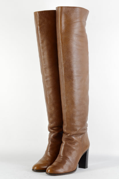 BUUTS Cosmoparis Overknees Leder mittelbraun 224083-2