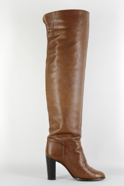 BUUTS Cosmoparis Overknees Leder mittelbraun 224083-3