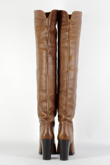BUUTS Cosmoparis Overknees Leder mittelbraun 224083-5