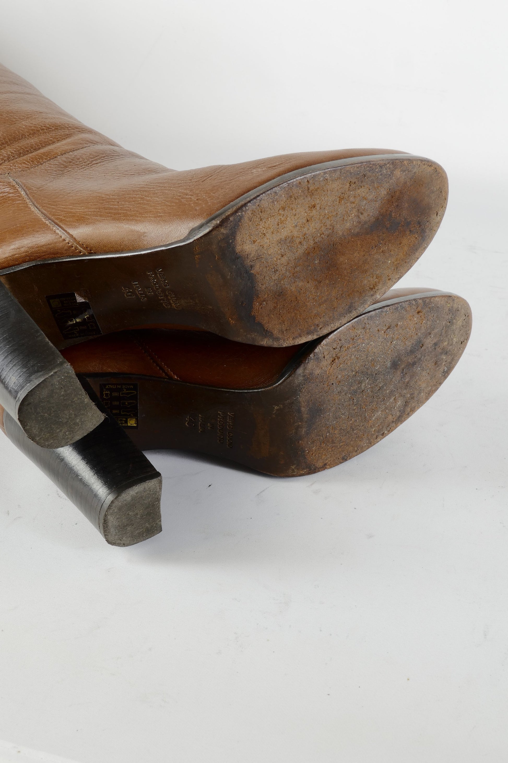 BUUTS Cosmoparis Overknees Leder mittelbraun 224083-8