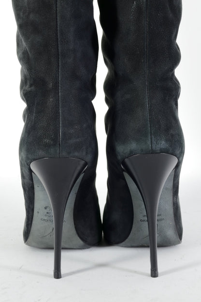 BUUTS Giuseppe Zanotti Overknees Wildleder anthrazit 224085-6