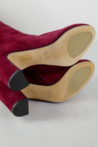 BUUTS Marc Ellis Overknees Wildleder bordeaux 224087-8