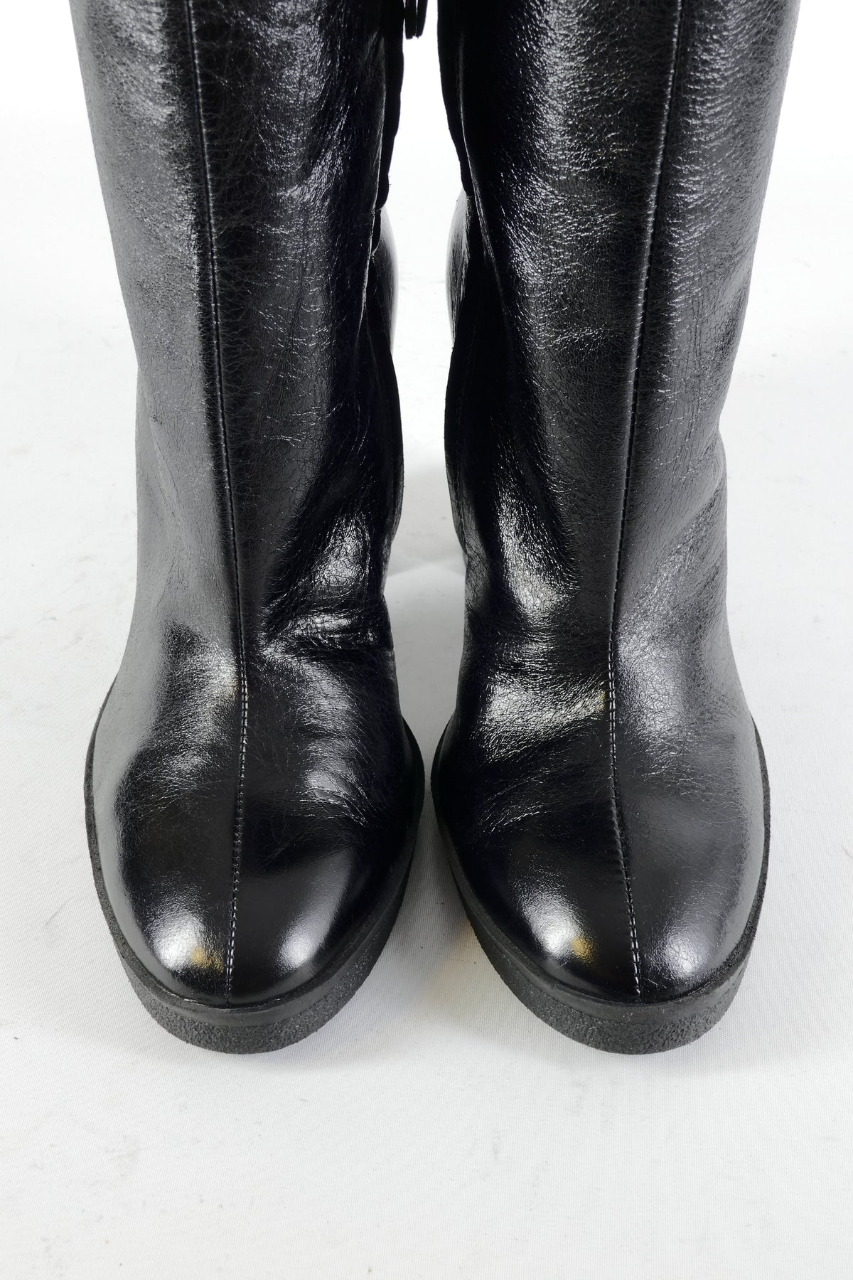 BUUTS Zara Overknees Leder schwarz 224088-10