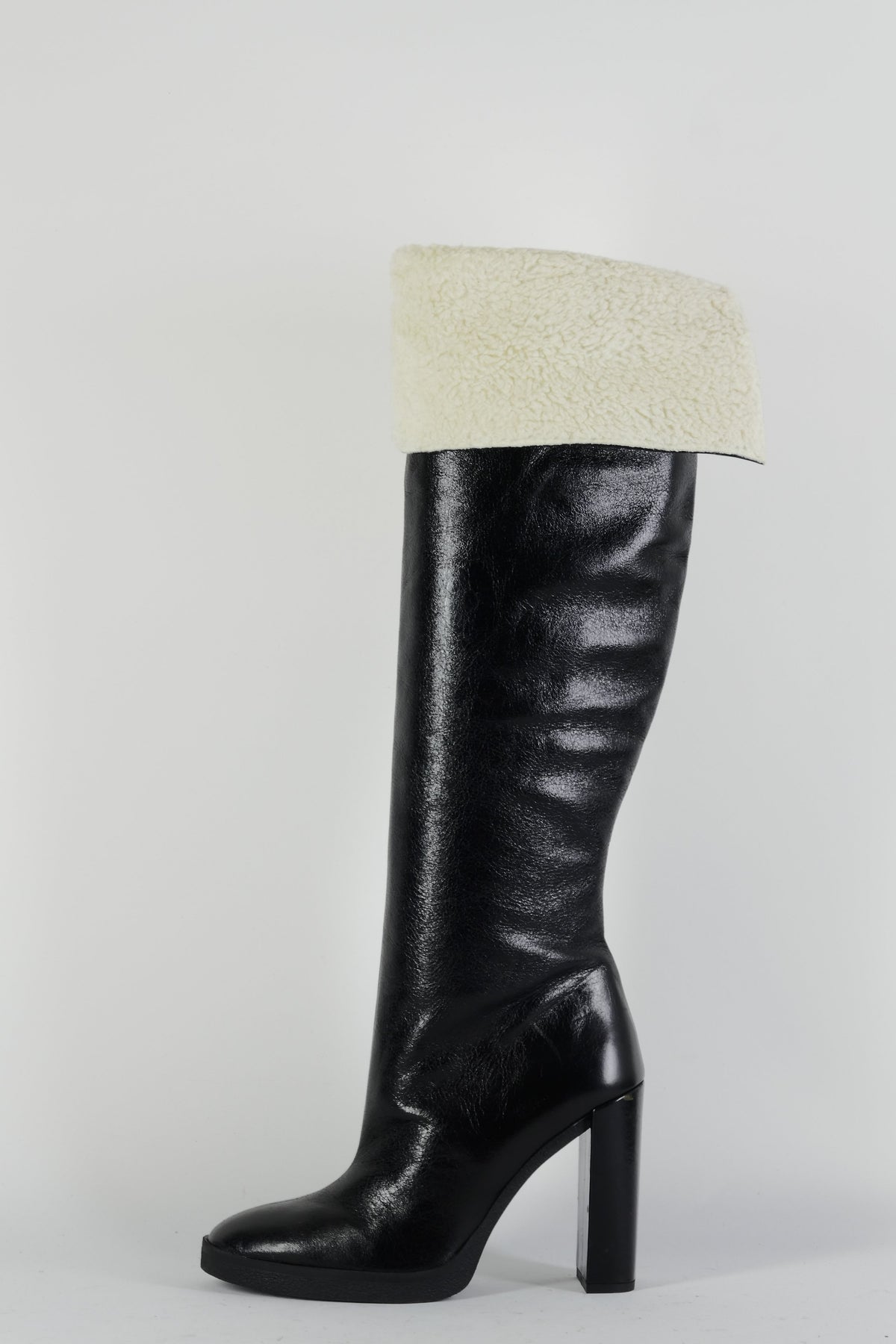 BUUTS Zara Overknees Leder schwarz 224088-3