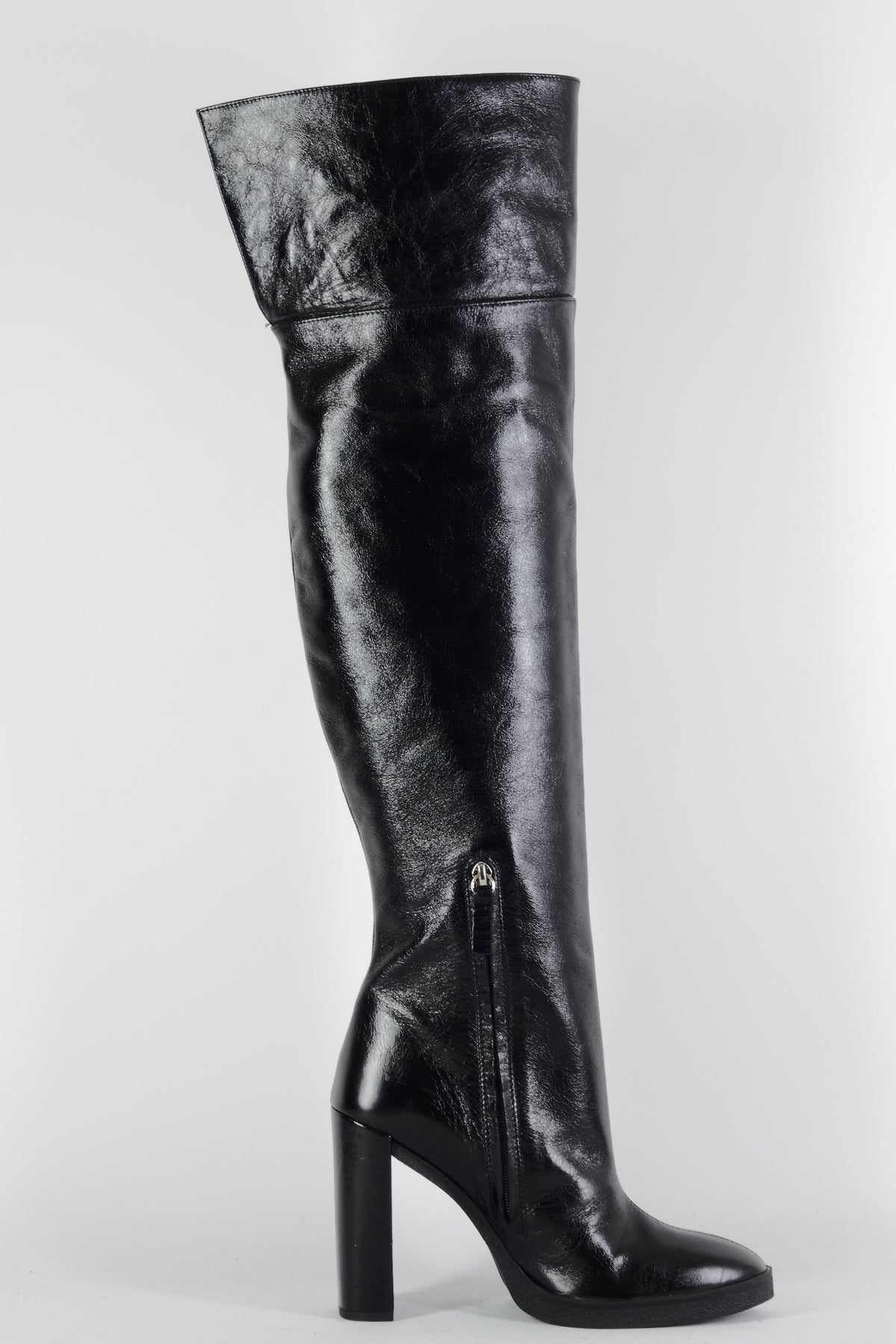 BUUTS Zara Overknees Leder schwarz 224088-4