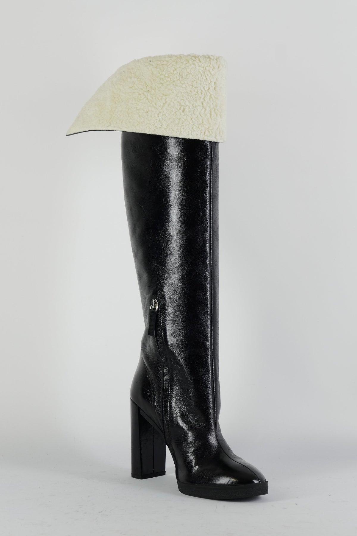 BUUTS Zara Overknees Leder schwarz 224088-5