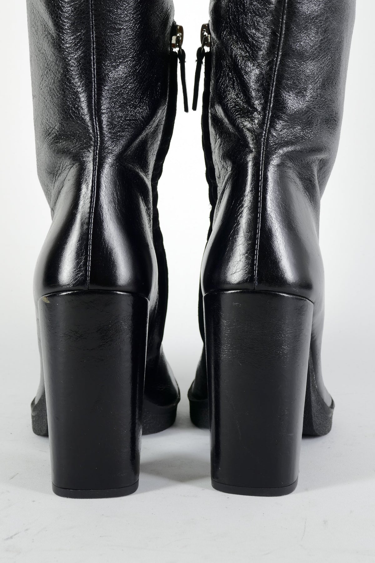 BUUTS Zara Overknees Leder schwarz 224088-8