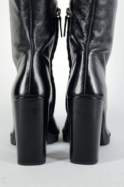 BUUTS Zara Overknees Leder schwarz 224088-8