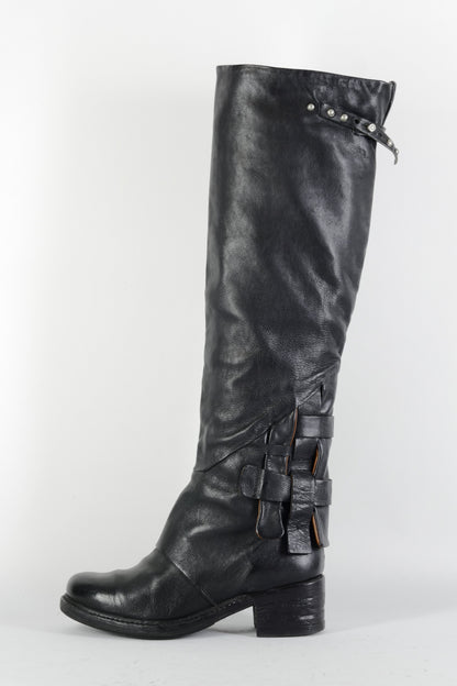 BUUTS AS98 Hohe Stiefel Leder schwarz 224092-1