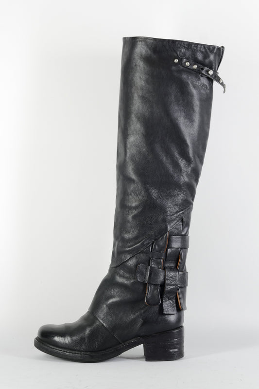 BUUTS AS98 Hohe Stiefel Leder schwarz 224092-1
