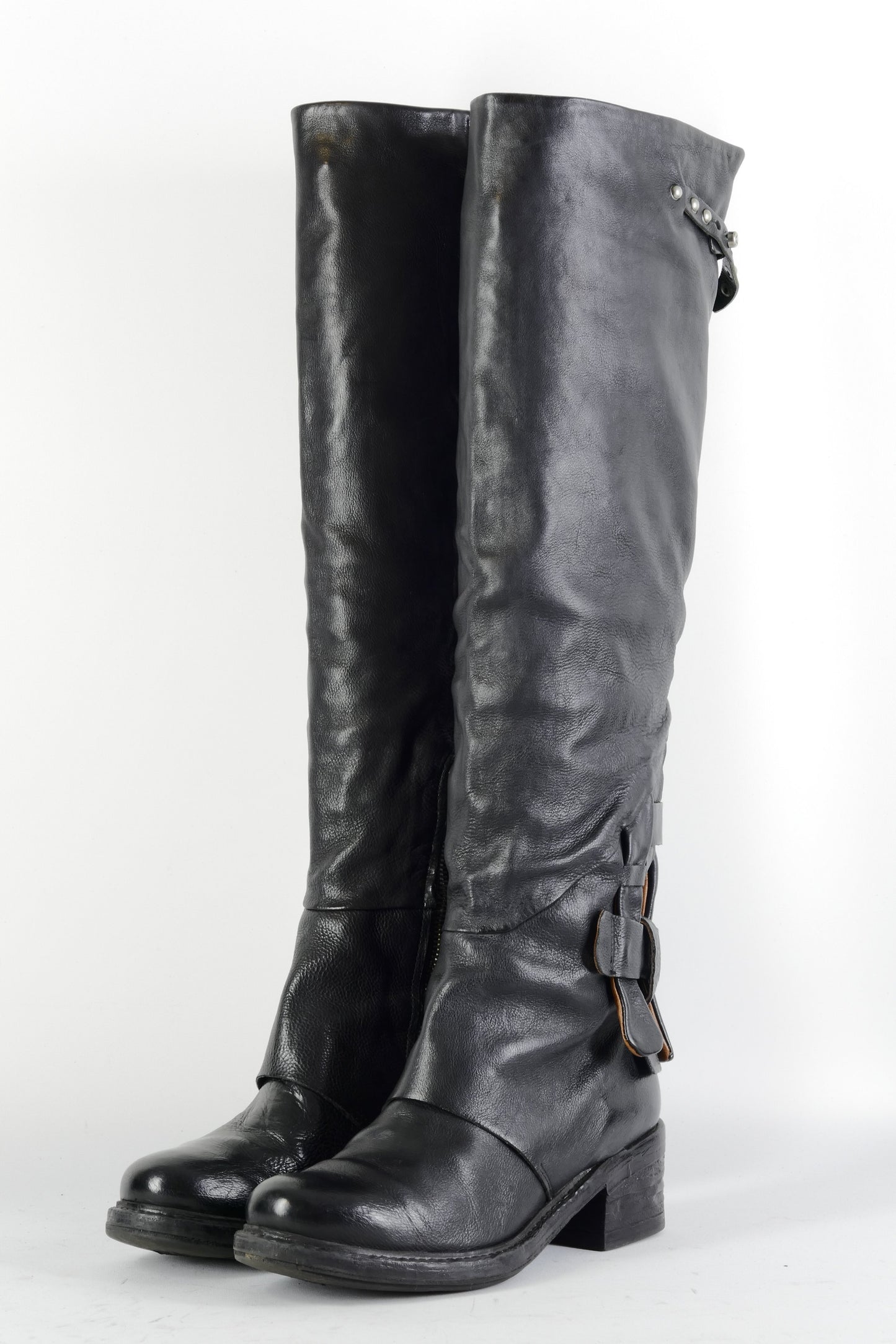 BUUTS AS98 Hohe Stiefel Leder schwarz 224092-2