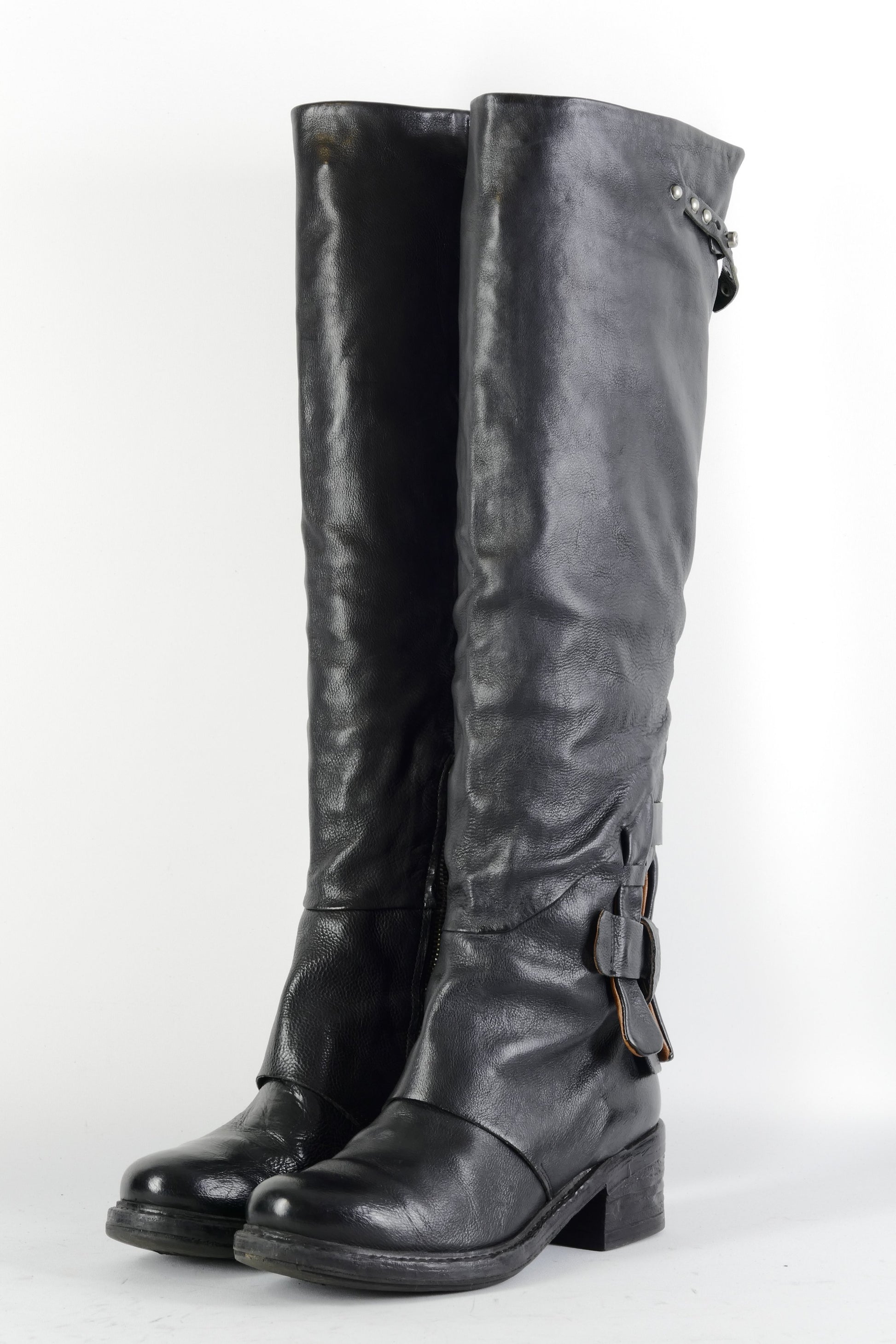 BUUTS AS98 Hohe Stiefel Leder schwarz 224092-2
